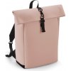 BagBase Batoh BG 335, Roll-Top, matné PU, 15l COT520335zo399-nude pink UNI Růžová nude
