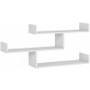 NABBI Tripaso 3 polica biela 32814 119 cm x 25 cm x 55 cm