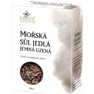 Grešík Soľ Morská jedlá jemná údená 100 g