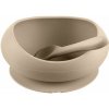 Zopa Silicone Tableware Set silikónová miska s prísavkou 1 ks lyžička 1 ks