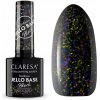 Claresa Hybridný podklad na nechty Rainbow Jello Base Black s kúskami fólie 5g