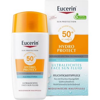 Eucerin Sun Hydro Protect ultra ľahký fluid na opaľovanie SPF50+ 50 ml