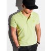 Ombre Clothing Pánske basic polo triko Douglas limetkovo zelená S