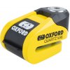 Zámok na motorku s alarmom Oxford Quartz XA6 Žlto Čierny