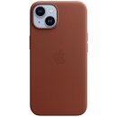 Puzdro a kryt na mobilný telefón Apple Leather Case s MagSafe pro iPhone 14 - cihlově hnědý MPP73ZM/A