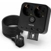 Huslog 15W 2xzásuvka, 2xUSB-C, 2xUSB, 1x držák na telefon (OWN000131) čierny