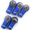 Yeah Racing Kovový guľový čap AL M3 5 ks modrý opačný závit