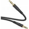 Hoco Kabel Aux Jack 3,5 mm (Male) to Jack 3,5 mm (Male) Upa24 1 M Black