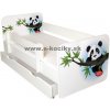 Amila Detská posteľ Tobi Panda 140x70 cm s matracom : Šuplík - So šuplíkom