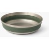 Skladacia miska SEATOSUMMIT Detour Stainless Steel Collapsible Bowl L 915ml zelená