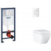 Grohe Rapid SL - Set predstenovej inštalácie, klozetu, dosky SoftClose a tlačidla Skate Cosmopolitan, Triple Vortex, alpská biela SANI11BB3121