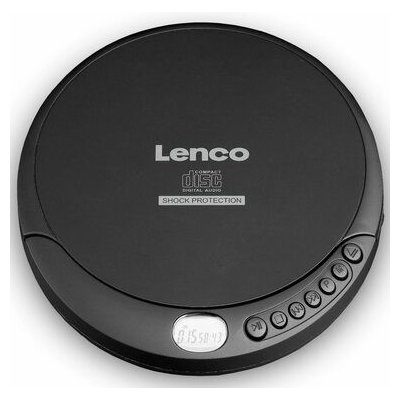 Lenco CD-200 čierna / prenosný CD prehrávač / 3.5 mm jack / CDamp;CD-Ramp;CD-RW (CD-200)