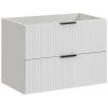 CMD Skrinka do kúpeľne ADEL WHITE 82-80-B-2S biela/biely mat MDF/laminát 80 cm x 57 cm x 46 cm