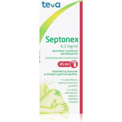 Septonex Septonex 8,3mg/ml kožný sprej, roztok na drobné poranenia 45 ml