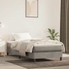 vidaXL Matrac s taštičkovými pružinami bledosivý 90x200x20 cm zamat 347728