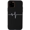 AppleKing kryt EKG krivka z mäkkého plastu pre iPhone 11 Pro Max - čierny - možnosť vrátiť tovar ZADARMO do 30tich dní