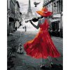 Zuty – Maľovanie Podľa Čísel – Žena Hrajúca V Paríži Na Husle, 80 × 100 cm, Plátno + Rám 8596530081630