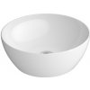 SAPHO PURA Ø42cm umývadlo na dosku okrúhle, bez prepadu, keramické, biele, 885111