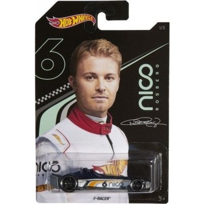 MATTEL Hot Wheels angličák 1:64 Nico Rosberg F-Racer GGC35