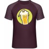 Mymate Predĺžené Tričko MY111 - Dizajn - Smrtka v pivnom pohári - Burgundy / Heather Burgundy - XL - Pánske