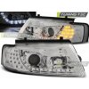 Tuning-tec PREDNÉ SVETLOMETY DAYLIGHT CHROME pasujú na VW PASSAT B5 11.96-08.00