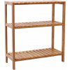SONGMICS Bambusový regál 3 police prírodný 60x66 cm