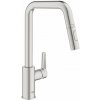 Grohe QuickFix Start Drezová batéria s výsuvnou spŕškou, supersteel 30631DC0-GR