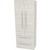 Mereo, Mereo Bino, kúpeľňová skrinka vysoká 163 cm, dvojitá, Multidecor, White Loft Pine, MER-CN699WLP1