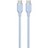 Devia kábel USB-C to USB-C Jelly Series Silicone Cable 1.2m - Blue 6938595386671