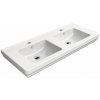 GSI - CLASSIC keramické dvojumývadlo 125x54cm, biela ExtraGlaze 8725111