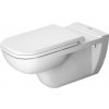 Duravit D-Code - Závesné WC, bezbariérové, 700x360 mm, biela 22280900002