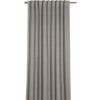 Záves s riasiacou páskou so štruktúrou bavlny sivý 245 x 135 cm