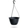 Prosperplast Závesný kvetináč RATOLLA ROUND W 24,3 cm antracitový