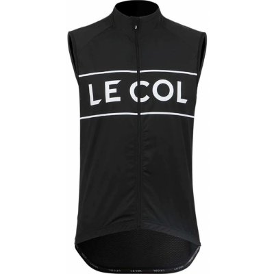 LE COL vesta - SPORT LOGO GILET - biela/čierna