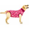 Pooperačné ochranné oblečenie pre fenu ružové, Dĺžka chrbta: 67 - 76cm