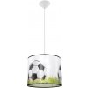 Sollux Lighting Detské závesné svietidlo Ball C, 1x plastové tienidlo so vzorom, (fi 30cm)