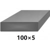 BranyPosuvne.sk Plochá plná oceľová tyč 100x5 mm (pásovina), bez povrchovej úpravy 6 m (J-P100x5-6)