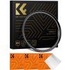 K&F Concept K&F 77-82 mm mosadzný krúžok adaptéra filtra, matná čierna, hrúbka rámu 2,9 mm, W/ 3ks čistenie C 35559