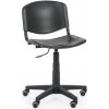 Pracovná stolička ISO, otočná, čierna