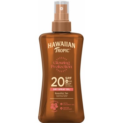 Hawaiian Tropic hydratačný suchý olejový sprej na opaľovanie SPF 20 200 ml