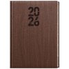 Denní diář 2026 Ctirad s výsekem Wood A5 hnědá -