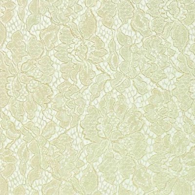 Čipka 628 biela, zlatý trblietanie, kvetinový motív, š.135