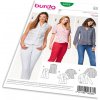 Strih Burda 6533 - Zapínacia blúzka, košeľa