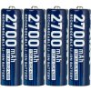 XTAR 1.5V AA CLR 4300 – 4ks nabíjateľná Li-ion batéria 2700 mAh, stabilné napätie
