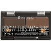 Rimmel Brow This Way set na obočie 3 Dark Brown 1,1 g