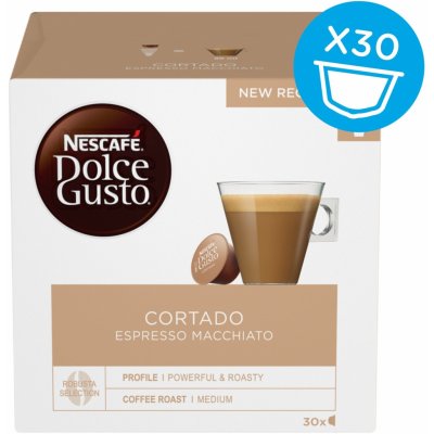 Kávové kapsule NESCAFÉ Dolce Gusto Cortado Espresso Macchiato 30ks (12226788)