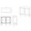 Cama Meble Juta 100 2D