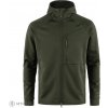 Fjällräven Abisko Grid Fleece mikina s kapucňou, deep forest M