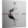 HANSGROHE ShowerSelect Comfort E termostat pod omietku pre 2 spotrebiče, chróm, 15572000