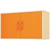 FRESH Skrinka na stenu, 92 cm oranžová